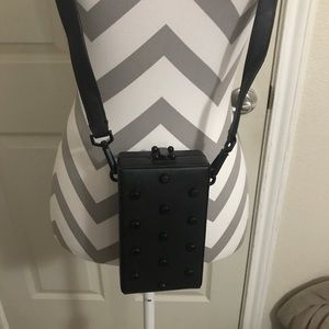 Nasty Gal Black Cross Body Wallet/Purse
